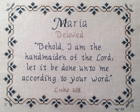 Maria stitched by Vicki Geiger